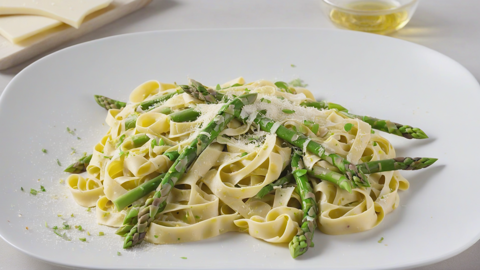 tagliatelle con asparagi